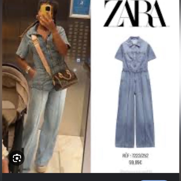 Zara full length denim jumpsuit - Picture 11 of 13